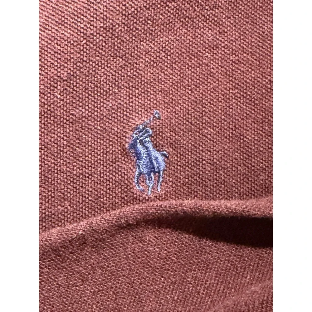 Vintage Polo Ralph Lauren Polo Shirt Red, Long Sleeve, 2XLT‎